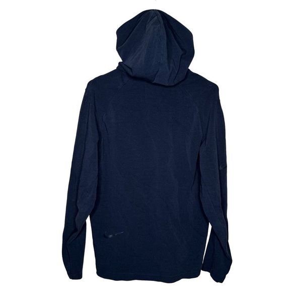 Nike Mens Navy Tech Fleece Hoodie Medium - Picture 2 of 4